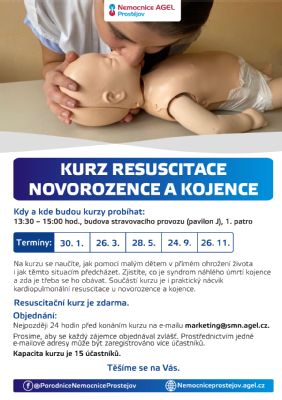 Kurz resuscitace novorozence a kojence 2024
