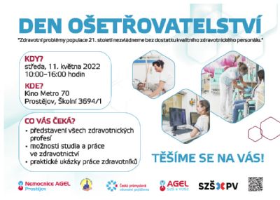 Nemocnice AGEL Prostějov zve 11. 5. veřejnost na Den ošetřovatelství