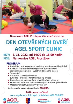 Den otevřených dveří AGEL Sport Clinic