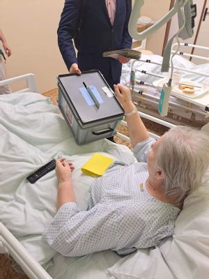 Vysoký zájem pacientů o druhé kolo prezidentských voleb v prostějovské nemocnici