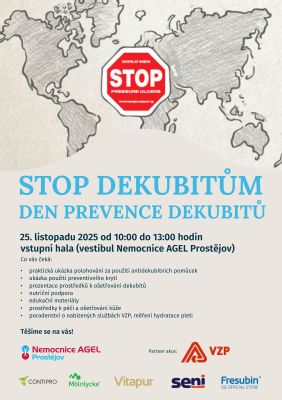 Nemocnice AGEL Prostějov zve na preventivní akci STOP DEKUBITŮM